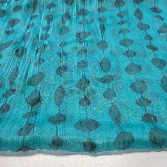 GREEN All Season Lightweight Crinkle Rectangular Scarf - Picture 6 of 9